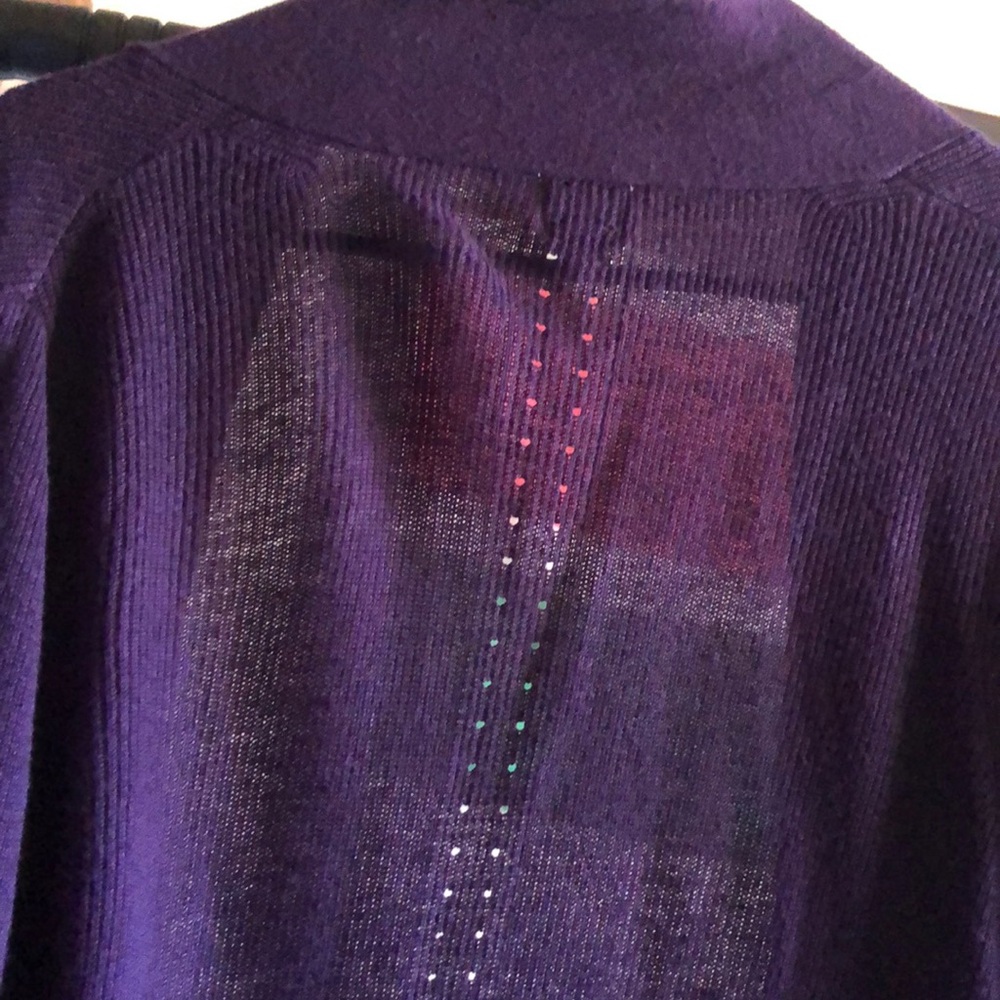 Purple Open Front Cardigan - Picture 4 of 4